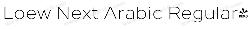 Loew Next Arabic Regular字体转换